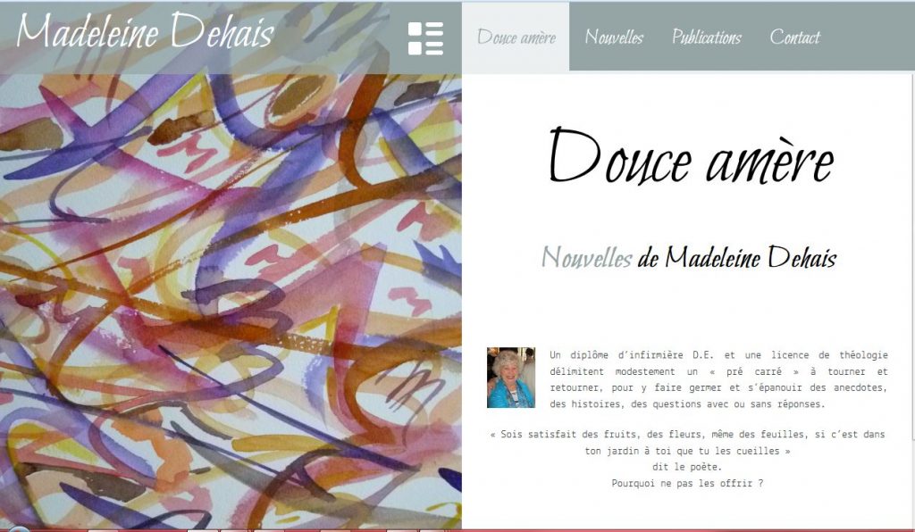 « Douce amère » – Le site de Madeleine Dehais