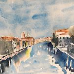 vue du pont de l'académie Venise